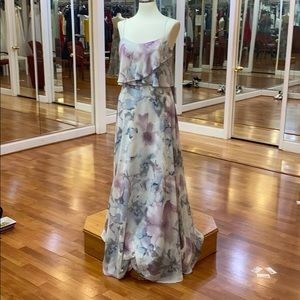 ✔️ floral print bridesmaid dress
